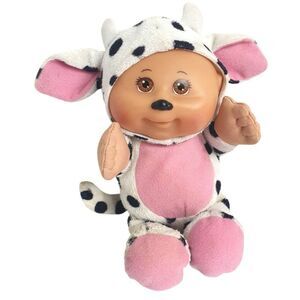 Cabbage Patch Kids Cow Costume Plush Baby Doll 9 Black & White Spotted CPK Plush